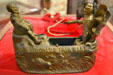World's Fair mechanical bank with Columbus meeting Indian at Columbus Museum. Columbus, WI.
