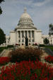 Town side approach to Wisconsin State Capitol. Madison, WI