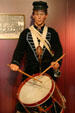 Civil War drummer's uniform & drum at Wisconsin Veterans Museum. Madison, WI.