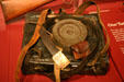 Confederate backpack & canteen at Wisconsin Veterans Museum. Madison, WI.
