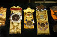 Badges from various Civil War veteran's reunions at Wisconsin Veterans Museum. Madison, WI.