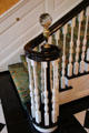 Cut crystal finial on newel post at West Virginia Governor's Mansion. Charleston, WV.