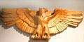 Eagle plaster cast from first State Capitol at West Virginia State Museum. Charleston, WV.