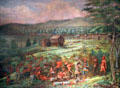Native peoples painted at Wheeling by J.A. Faris at West Virginia State Museum. Charleston, WV.