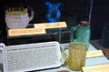 Collection of pressed glass made in Wheeling, WV at West Virginia State Museum. Charleston, WV.