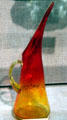 Crackle glass ewer, Kanawha Glass in Dunbar, Kanawha Co. at West Virginia State Museum. Charleston, WV.