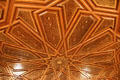 Carved walnut ceiling of Damascus Room at Huntington Museum of Art. Huntington, WV.