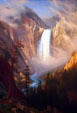Yellowstone Falls painting by Albert Bierstadt at Buffalo Bill Center of the West. Cody, WY