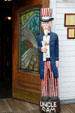 Carved Uncle Sam statue at Saddle Rock Family Saloon. Jackson, WY
