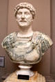 Roman emperor Hadrian portrait bust at Lady Lever Art Gallery. Liverpool, England.