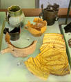 Earthenware vessels excavated from Liverpool at Museum of Liverpool. Liverpool, England.