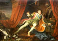 David Garrick as Richard III painting by William Hogarth at Walker Art Gallery. Liverpool, England.