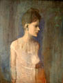 Girl in Chemise painting by Pablo Picasso at Tate Liverpool. Liverpool, England.