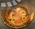 Slipware dish by Ralph Toft at National Museum of Wales. Cardiff, Wales.