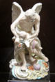 Time Clipping the Wings of Cupid porcelain figurine made in Derby at National Museum of Wales. Cardiff, Wales.