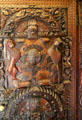 Carved wood panel at Plas Newydd. Llangollen, Wales.