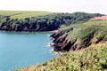 Cliffs along Pembrokeshire coast. Wales