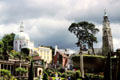 Portmeirion Village fanciful buildings & gardens. Gwynedd, Wales