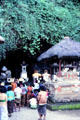 Opening of Goa Lawah bat cave temple. Bali, Indonesia.