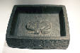 Frog dish from Pukara Lake in Titicaca Region in Inca Museum, Cusco. Peru.