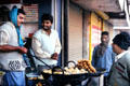 Food sellers on streets of Bikaner. India.