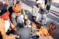 Snake charmers with cobras in Jaipur. India.