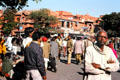 Crowded street in Jaipur, the pink city. India.