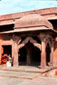 Astrologer's seat at Fatehpur Sikri Palace. India.
