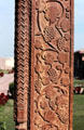Grape vine relief sculpture on palace at Fatehpur Sikri. India.