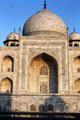 Taj Mahal toward sunset in Agra. India.